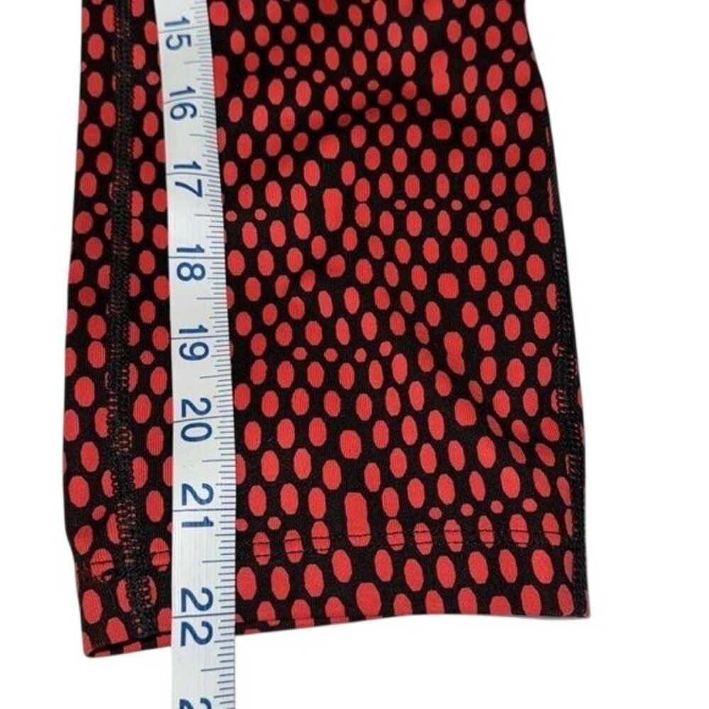 Nike Womens Dri-Fit Red & Black Polka Dot Compression Leggings Size M - Picture 9 of 9